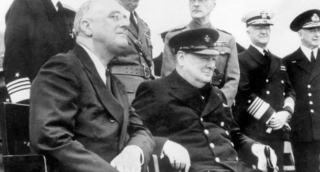 Franklin Roosevelt and Winston Churchill at Malta