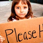 Girl asking for help