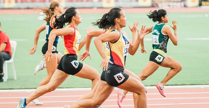 olympics runner sprinting sports track field food Welcome to the gluten-free, sushi-less Olympic Games