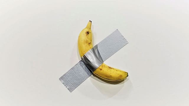 Banana taped to a wall sparks a cultural food fight in the art world